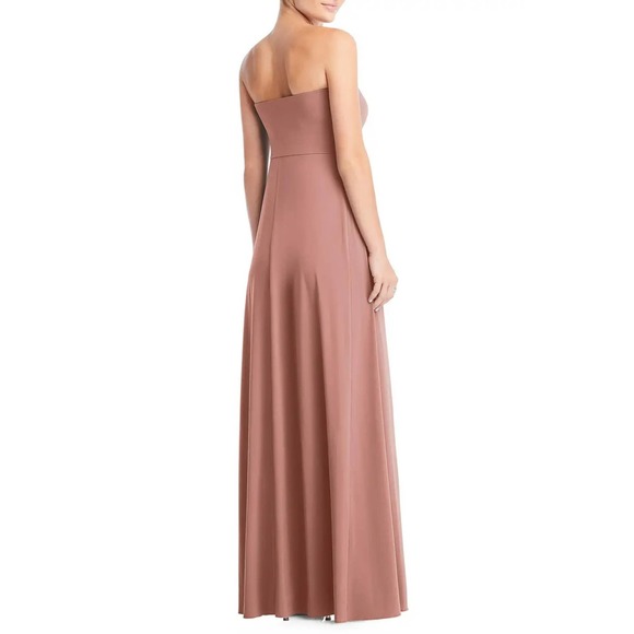 DESSY COLLECTION Strapless Loop A-Line Gown - Picture 2 of 6